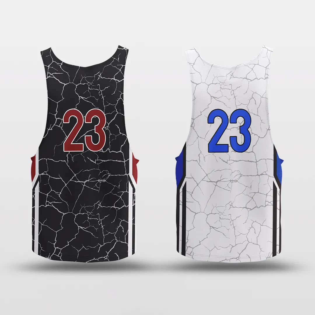 Cracking - Customized Reversible Quick Dry Basketball Jersey