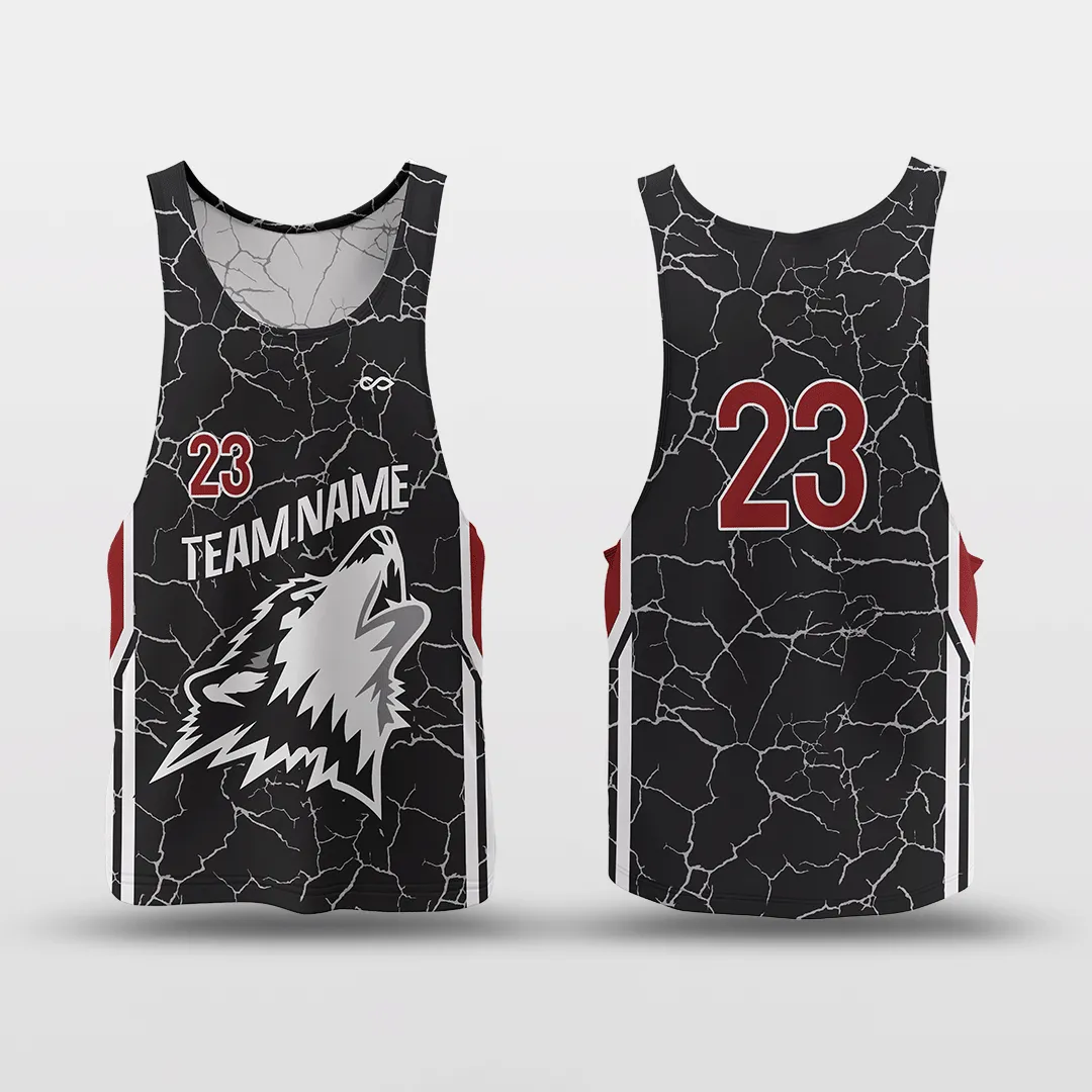 Cracking - Customized Reversible Quick Dry Basketball Jersey