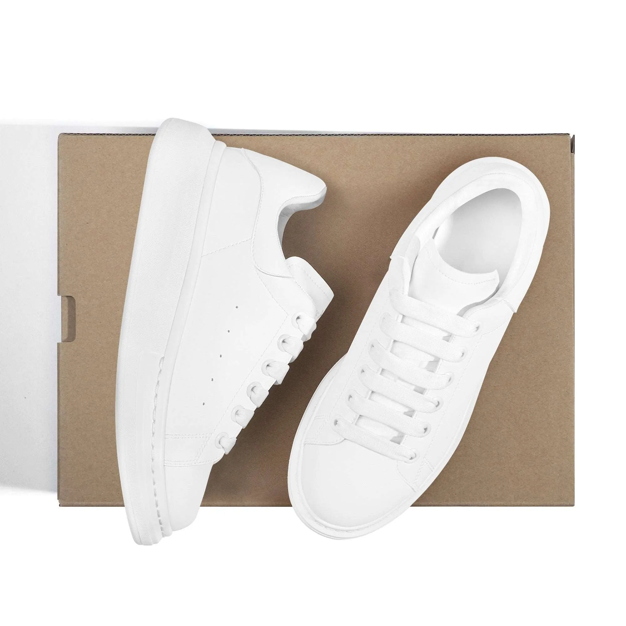 Create Your Own - Platform Low Top Shoes - White