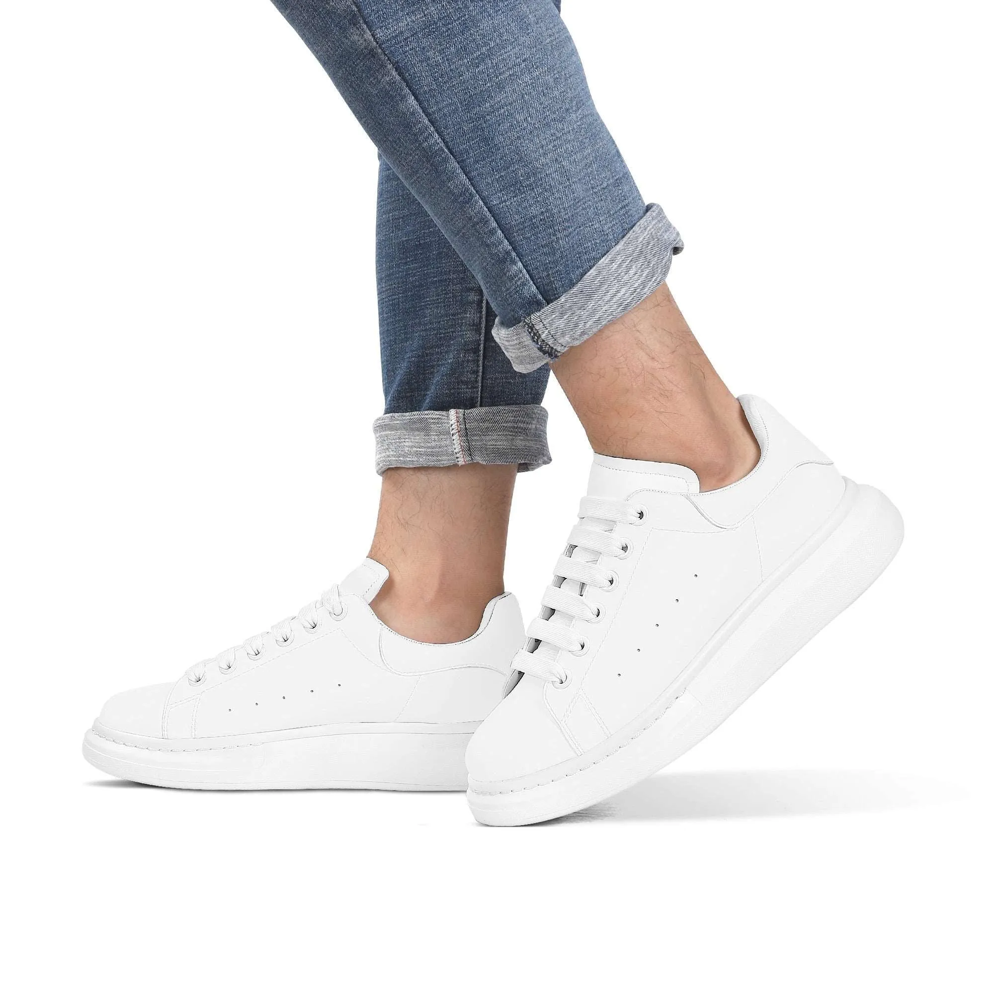 Create Your Own - Platform Low Top Shoes - White