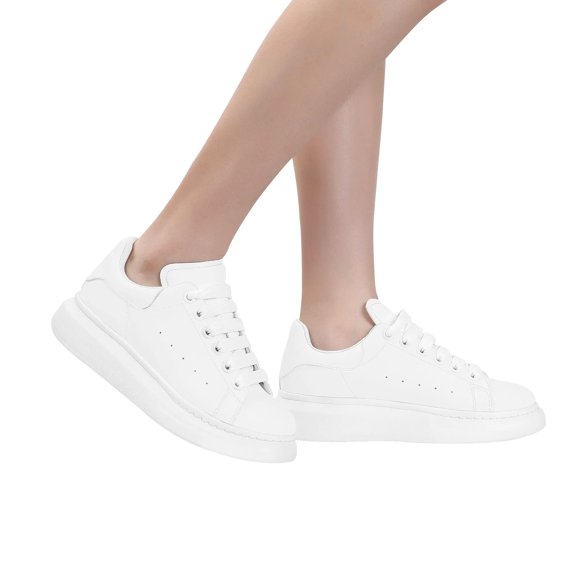 Create Your Own - Platform Low Top Shoes - White