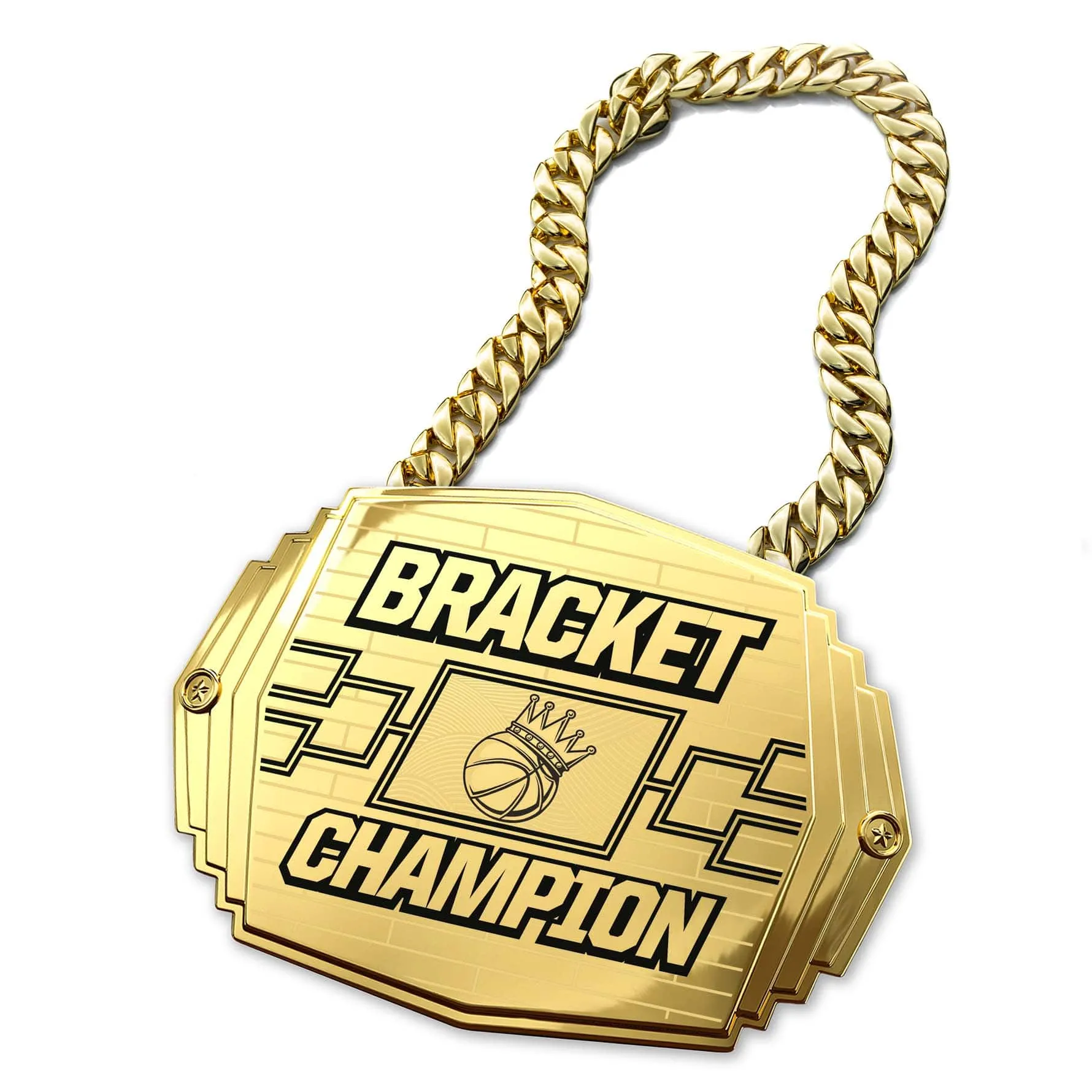 Custom XL Basketball Bracket Champion Turnover Chain 5lb.