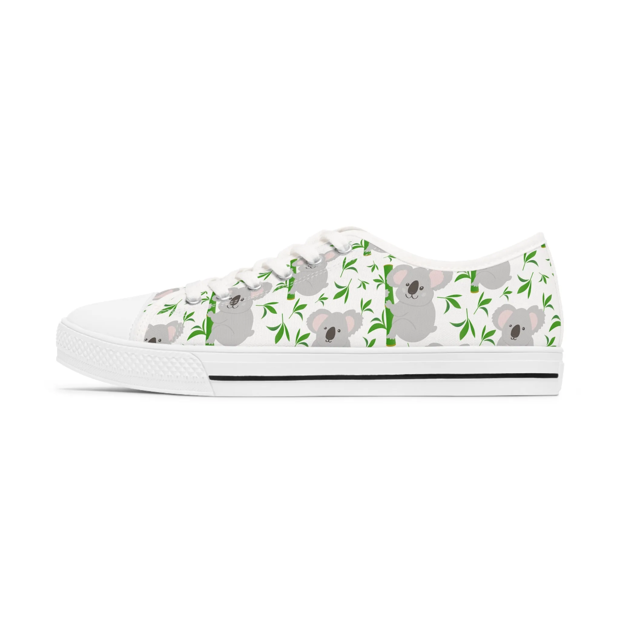 Cute Kaola Bear Women's Low Top Sneakers