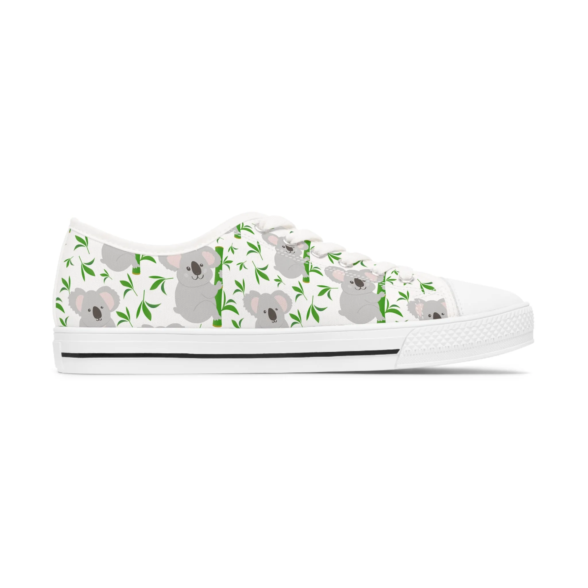 Cute Kaola Bear Women's Low Top Sneakers