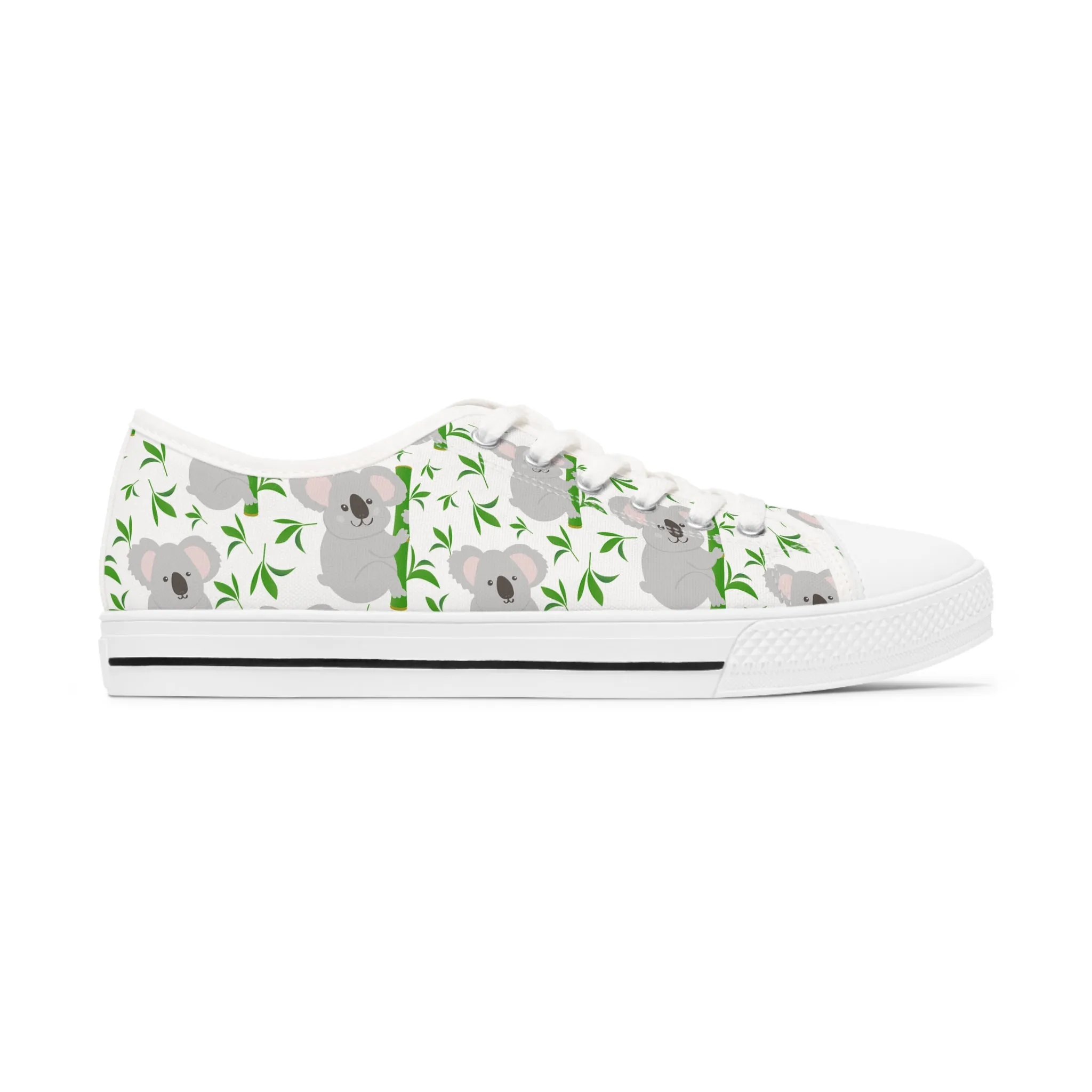 Cute Kaola Bear Women's Low Top Sneakers