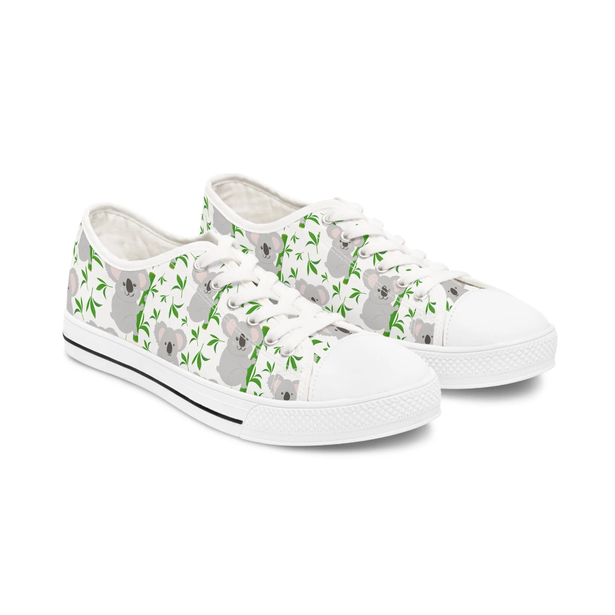 Cute Kaola Bear Women's Low Top Sneakers