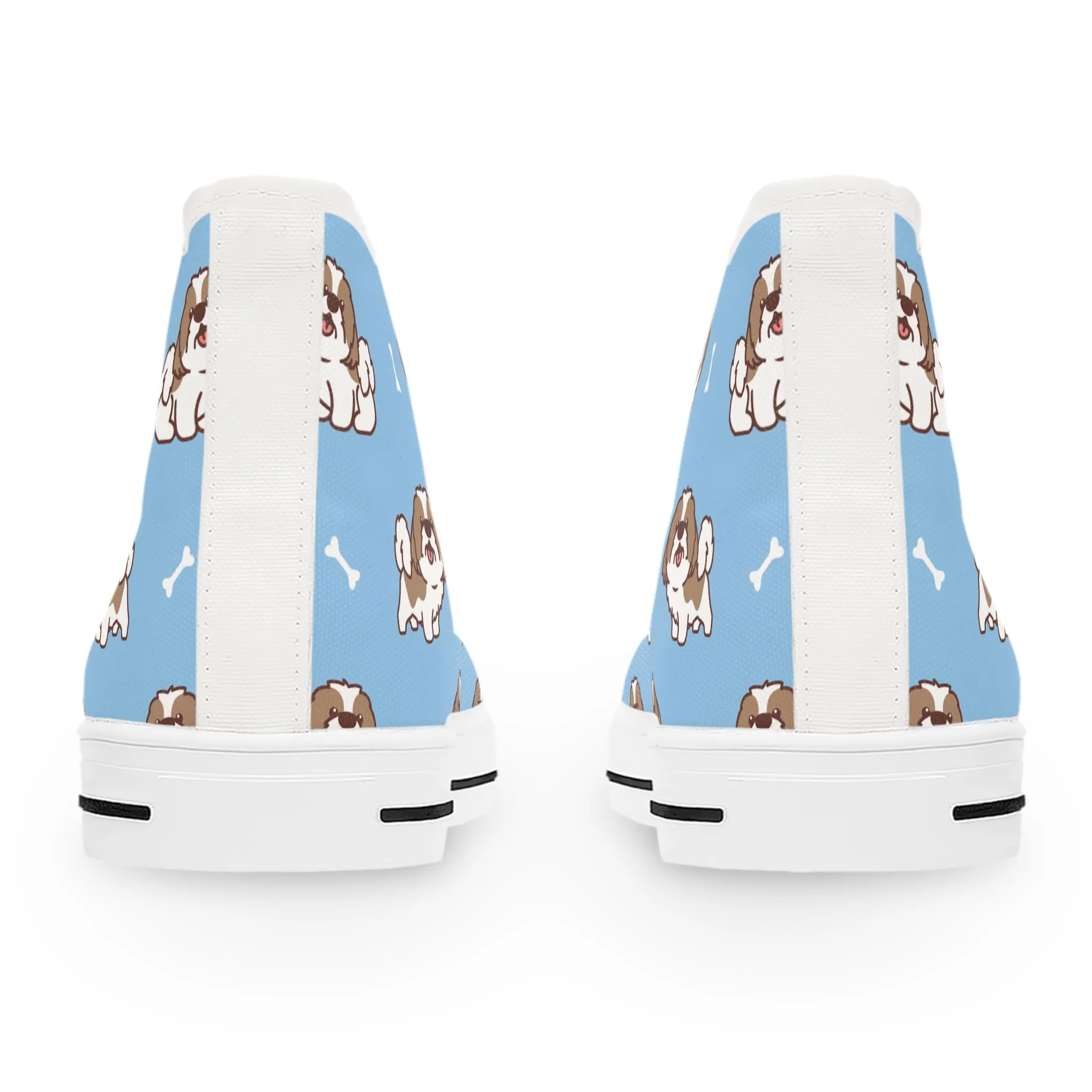 Cute Shih Tzu Dog Women's High Top Sneakers