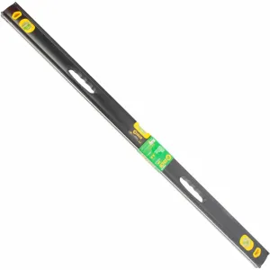 D-Tech Spirit Level Beam 1200mm X 1.6mm 3 X Vial 0.5mm Accur. Alum. DTSl0120