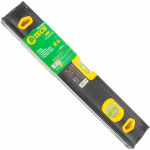 D-Tech Spirit Level Beam 400mm X 1.6mm 3 X Vial 0.5mm Accur. Alum. DTSl0040