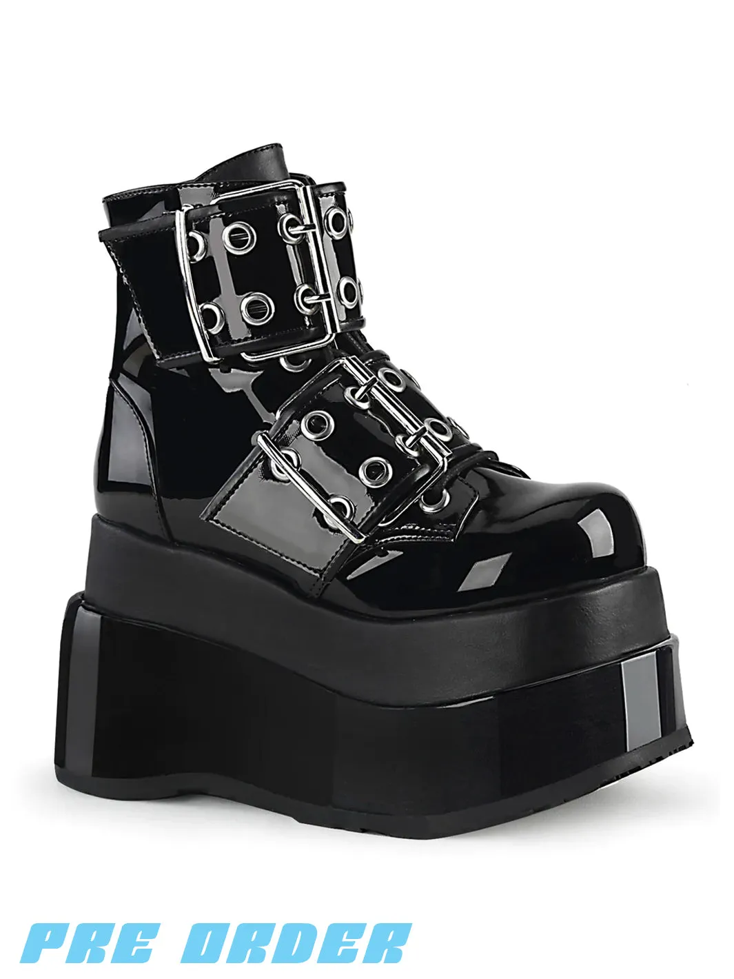 DEMONIA BEAR-104 - BLACK PATENT ✰ PRE ORDER ✰