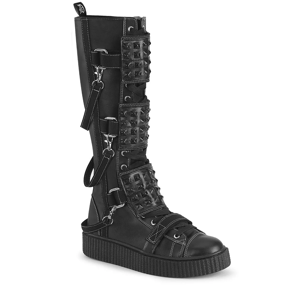 Demonia Sneeker-410 Men's Knee High Creeper Sneaker Boot