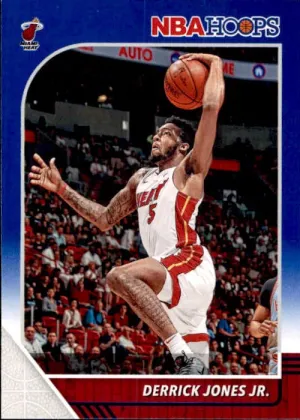 Derrick Jones Jr, #101, Blue Parallel, 2019-20 Panini Hoops Basketball NBA