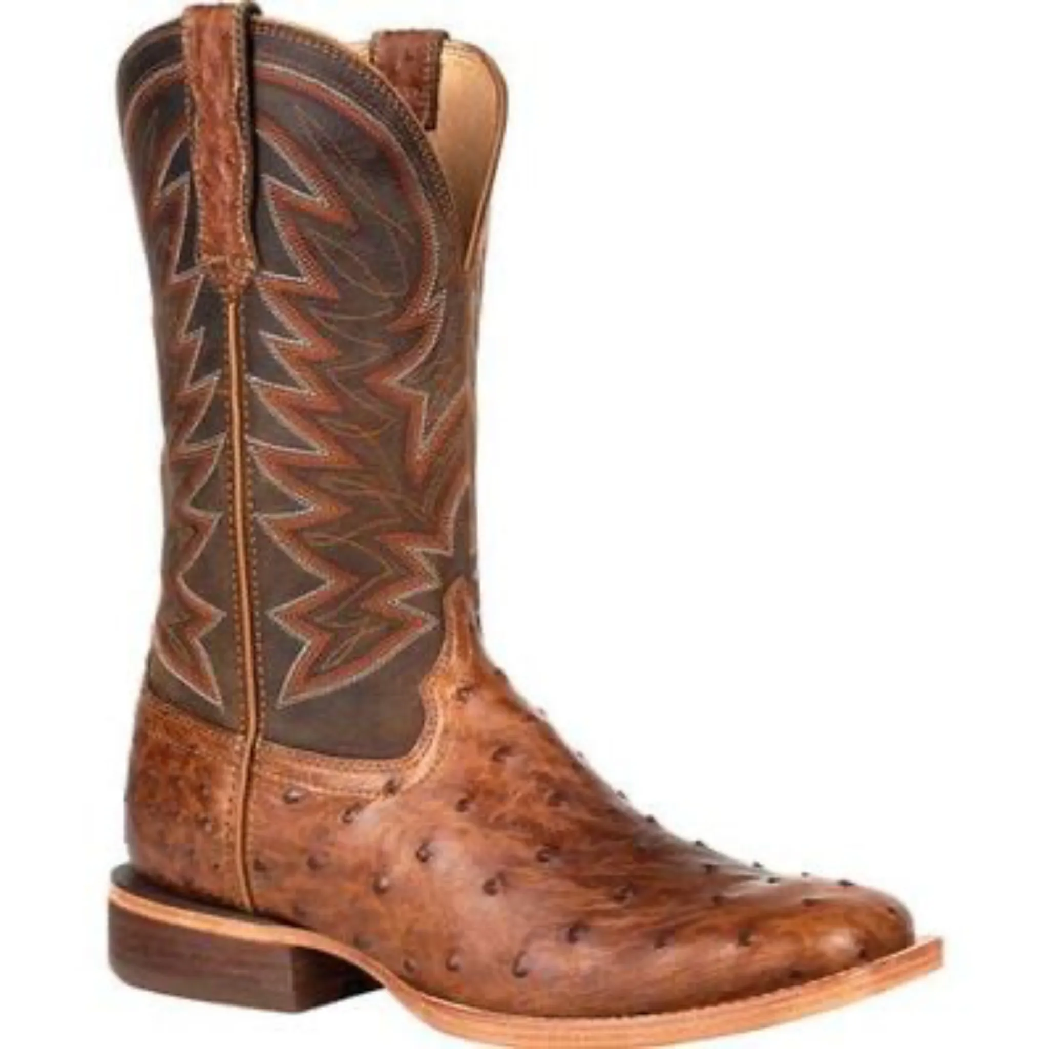 DURANGO MEN'S OSTRICH SQUARE TOE WESTERN BOOT - DDB0272