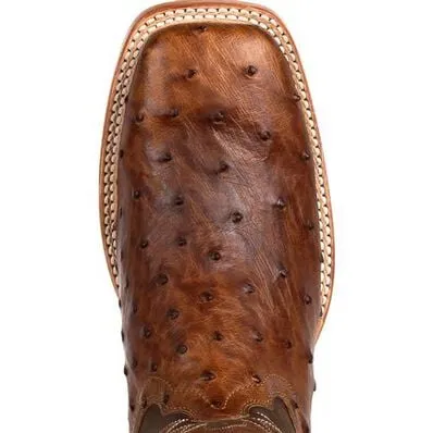 DURANGO MEN'S OSTRICH SQUARE TOE WESTERN BOOT - DDB0272