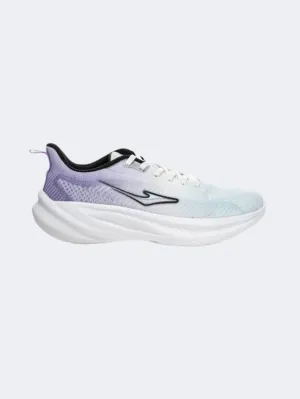 Erke Cushioning Women Running Shoes Blue/Purple