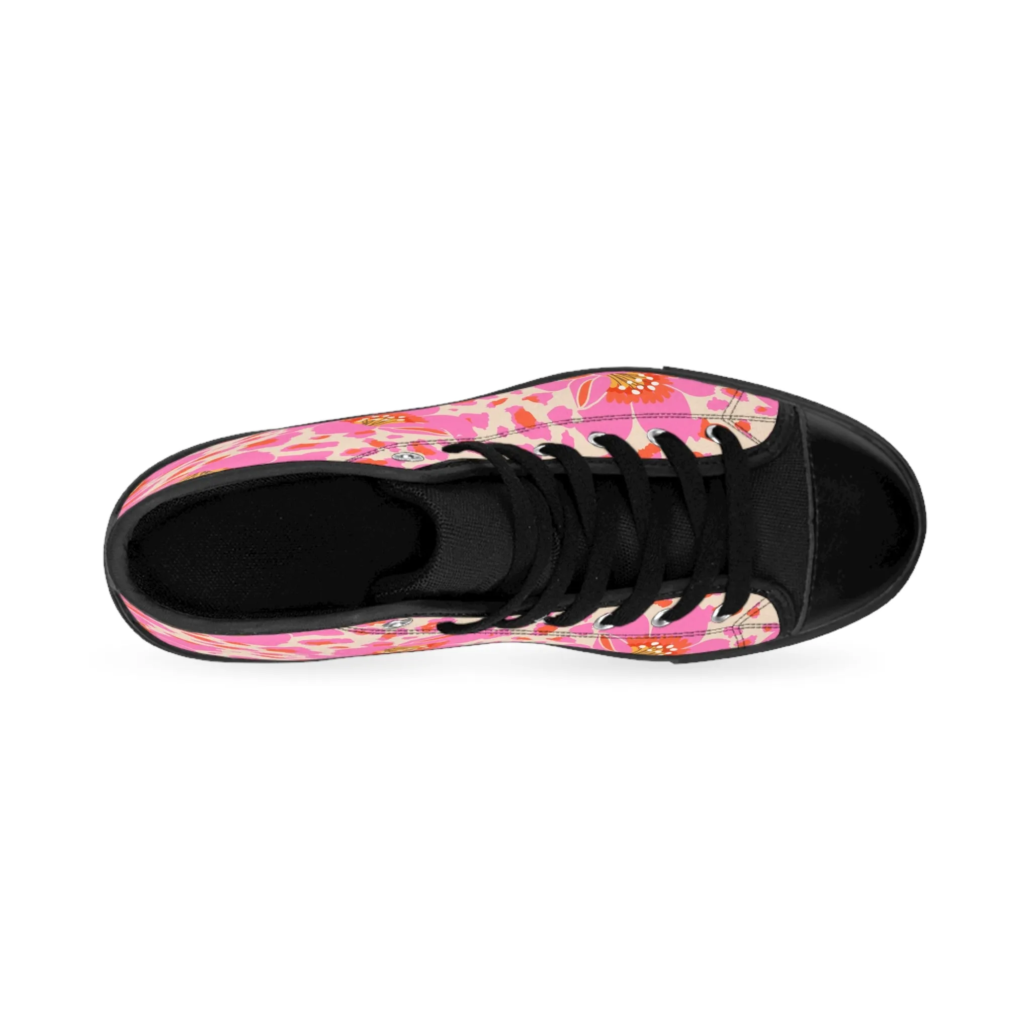 Exotic Pink Flowers Men's Classic Sneakers