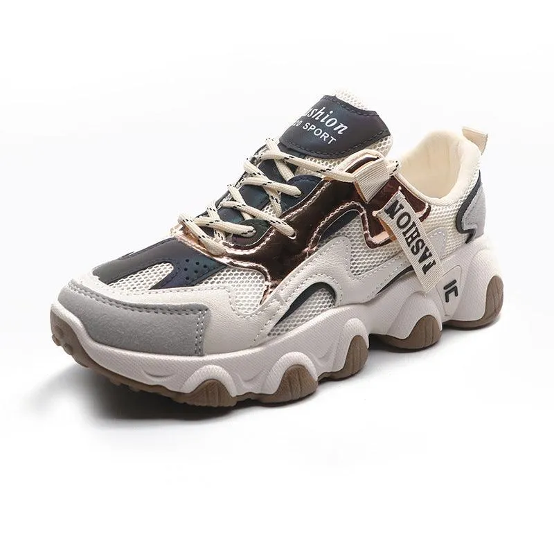 Fashion Wave Shoes Platform Height Increase Sneakers