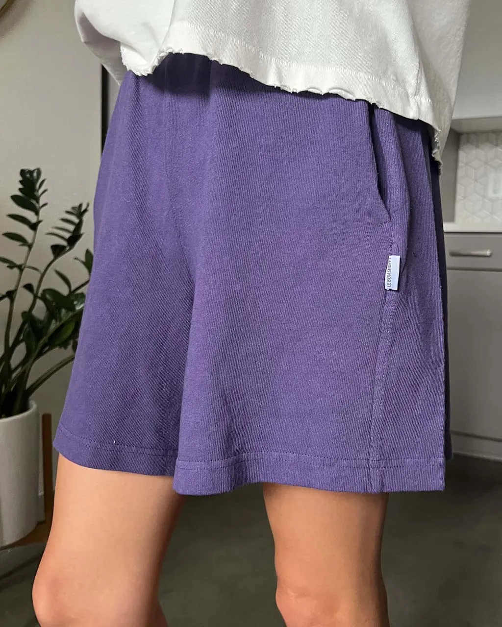 Flared Basketball Shorts - Eggplant