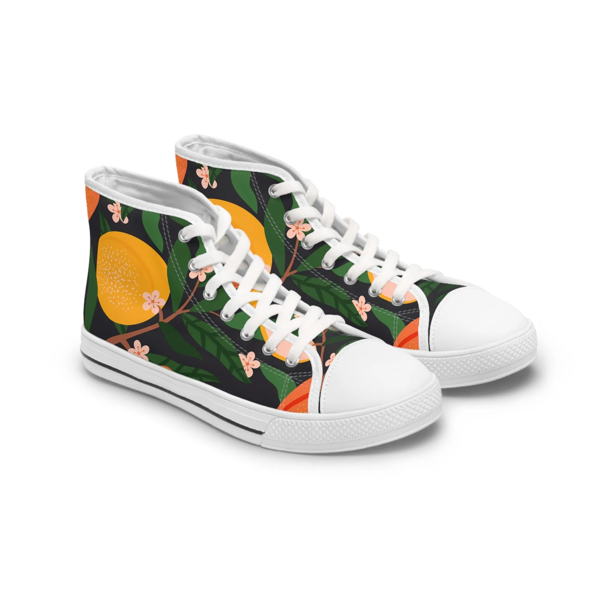 Fruit and Flowers Women's High Top Sneakers