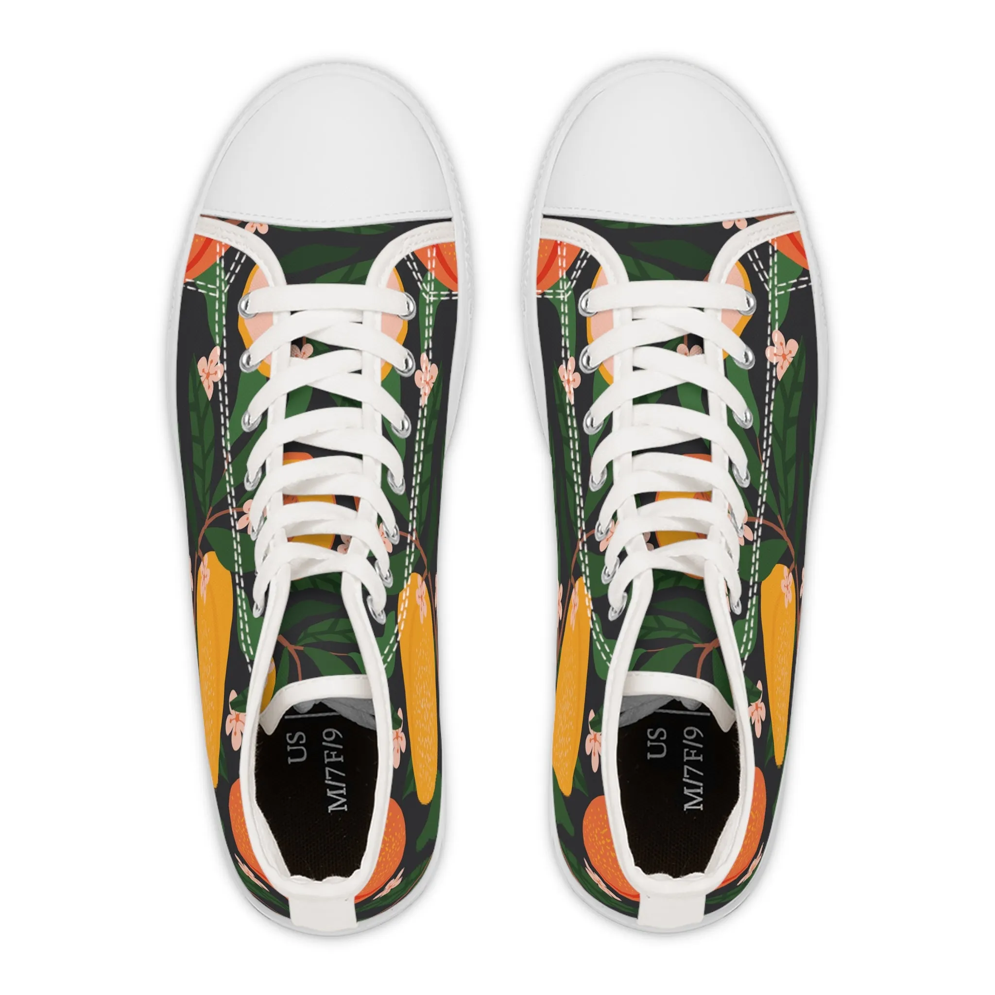 Fruit and Flowers Women's High Top Sneakers