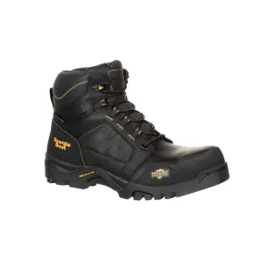 Georgia Mens Black Leather Amplitude WP CT Work Boots