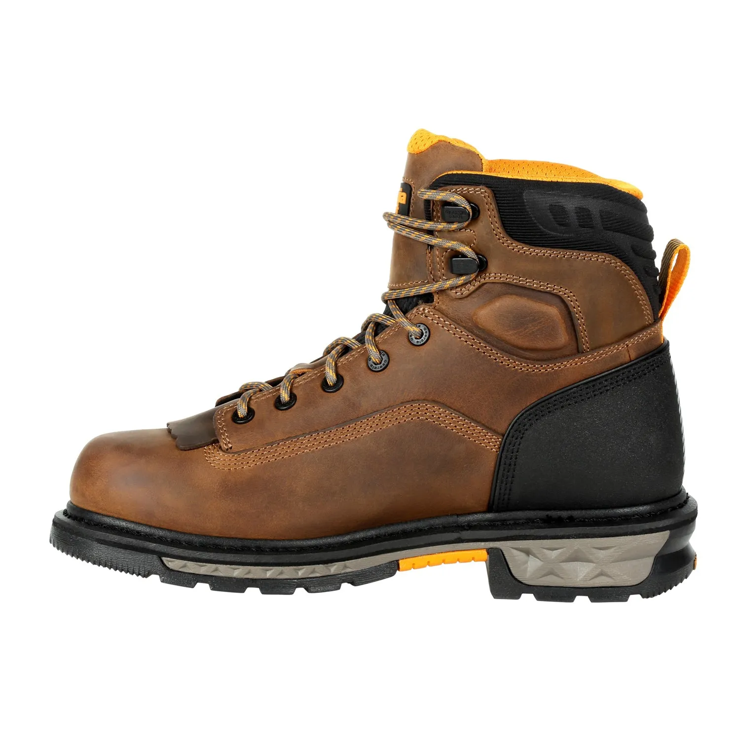 Georgia Mens Black/Brown Leather CarboTec CT WP Work Boots