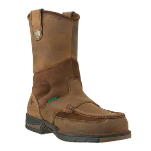 Georgia Mens Brown Leather Athens ST Wellington Work Boots