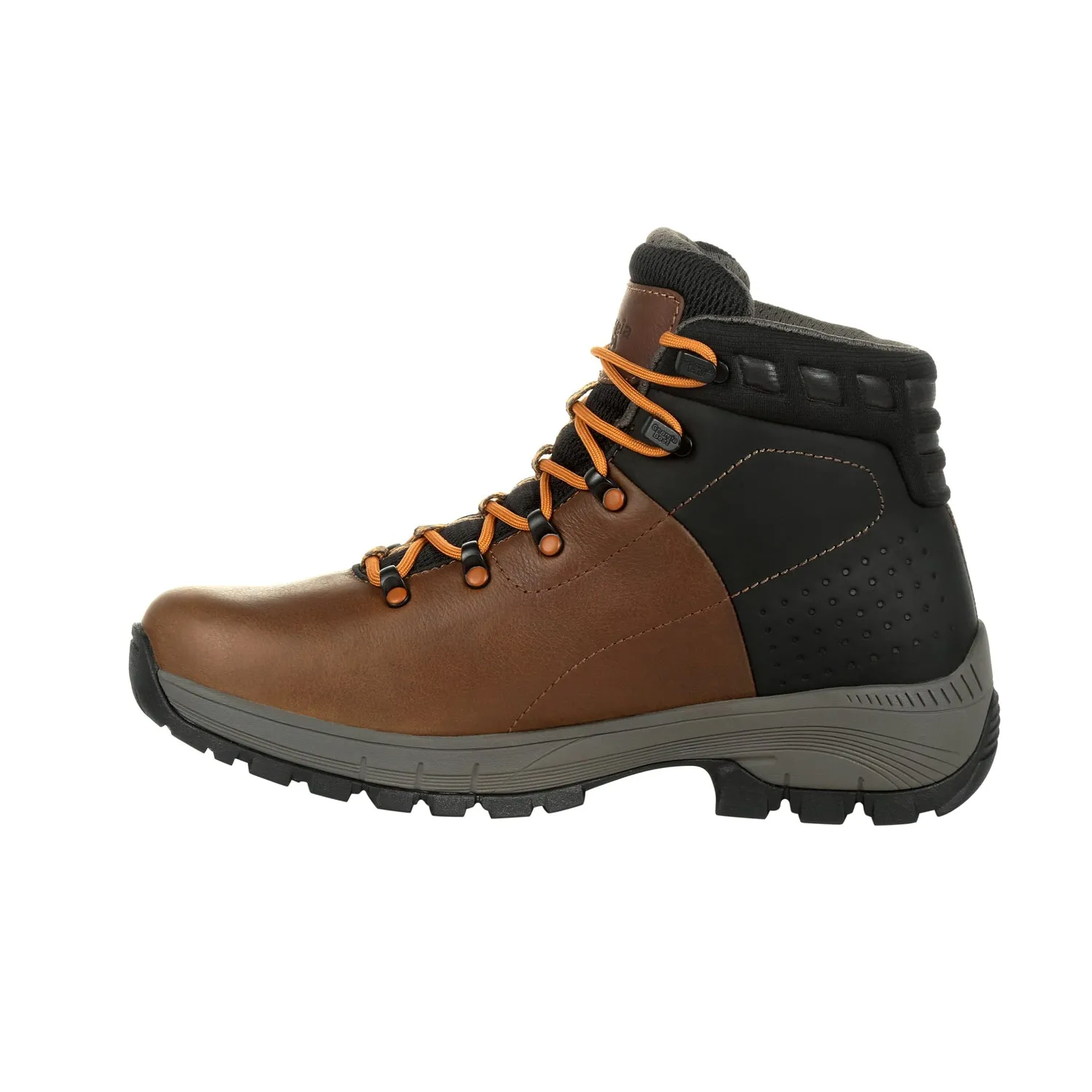 Georgia Mens Brown Leather Eagle Trail WP Hiking Boots