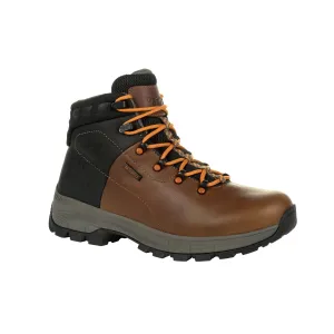 Georgia Mens Brown Leather Eagle Trail WP Hiking Boots