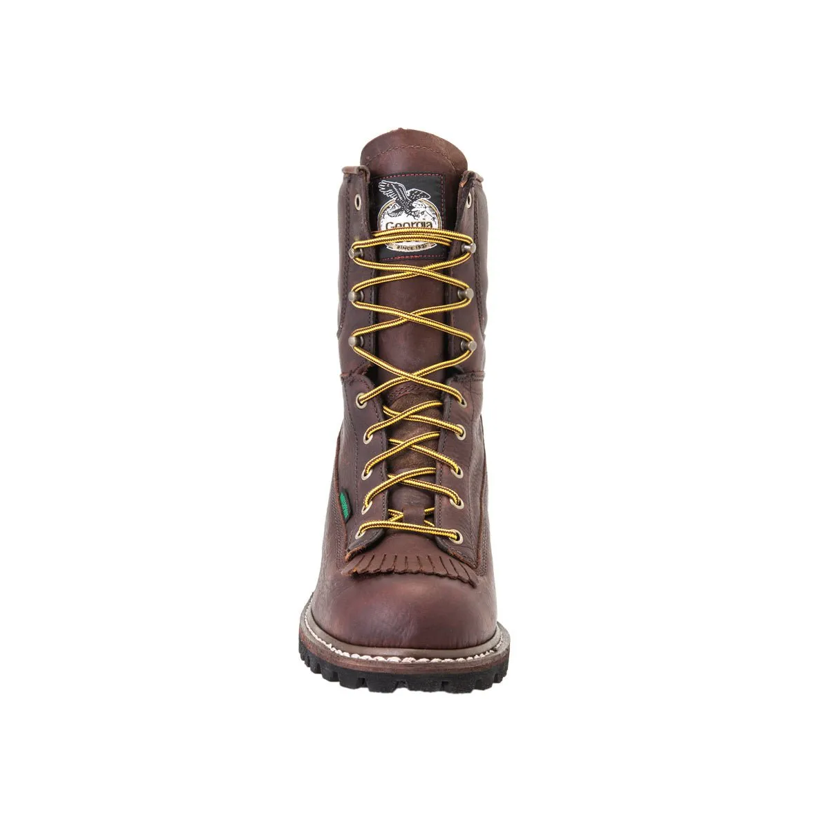 Georgia Mens Chocolate Leather Waterproof EH Logger Boots