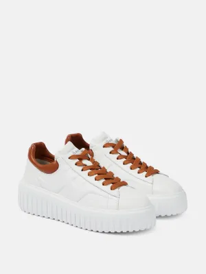 H-Stripes leather low-top sneakers