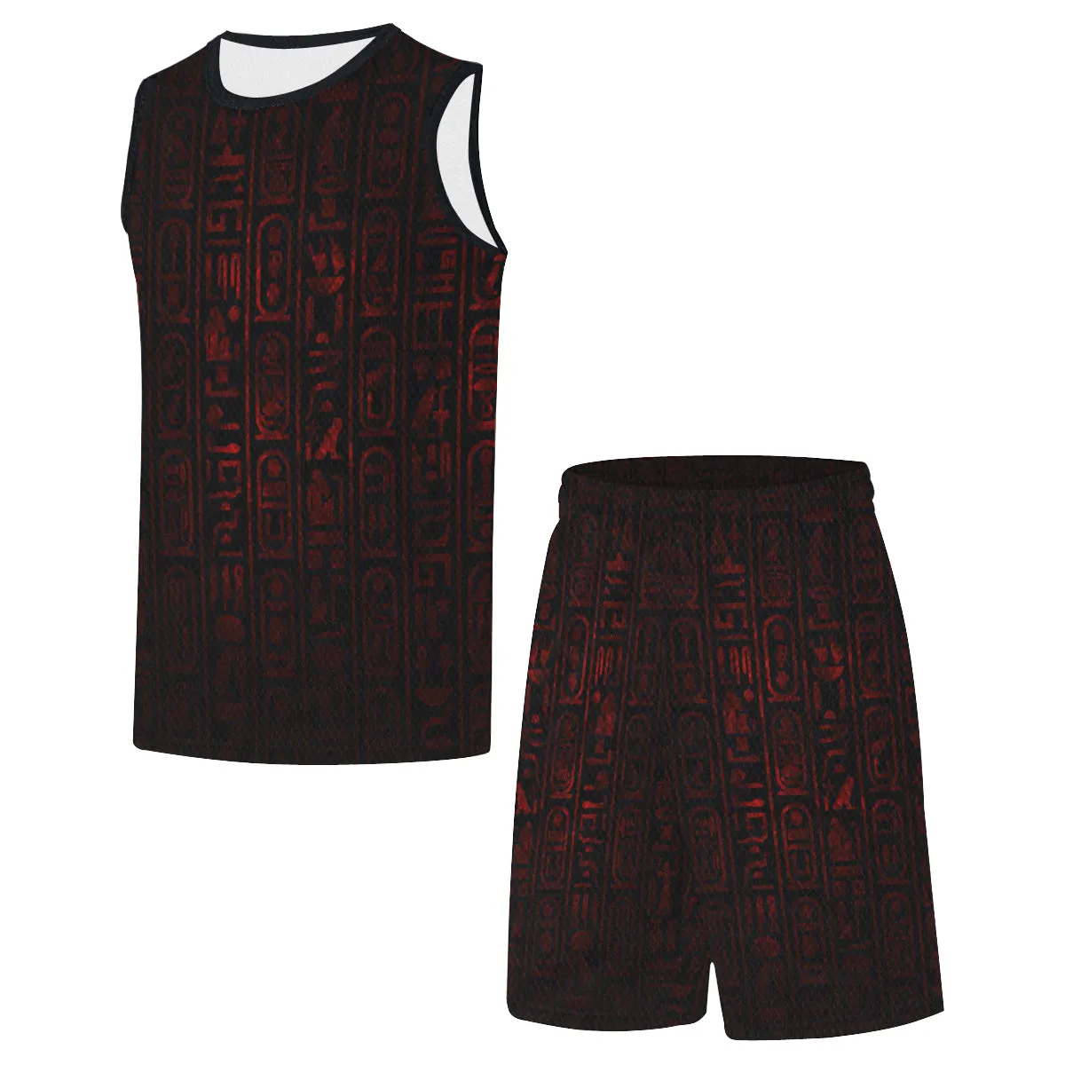 HIEROGLYH RED  Basketball Uniform