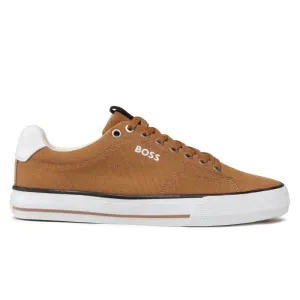 HUGO BOSS Aiden TENN LTB Canvas Trainers Men 50470866-TAN