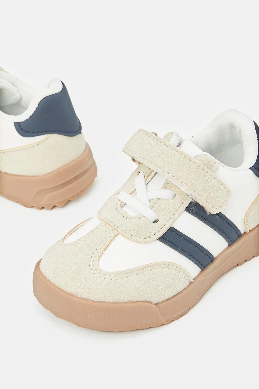 Infant Boys Beige Velcro Sneaker