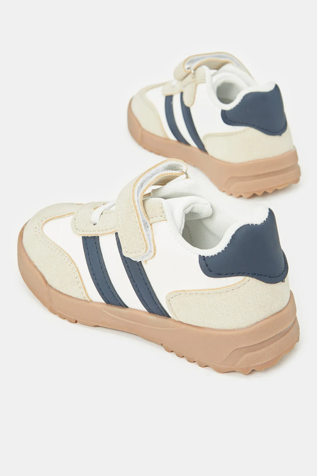 Infant Boys Beige Velcro Sneaker