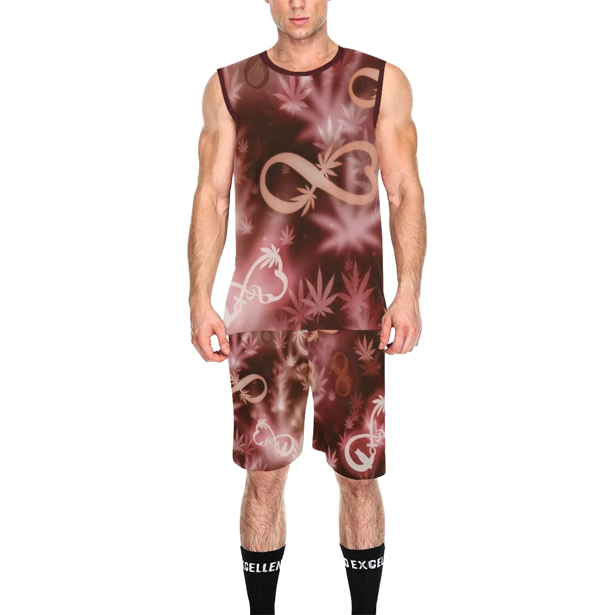 INFINITY RED COSMOS Basketball Uniform