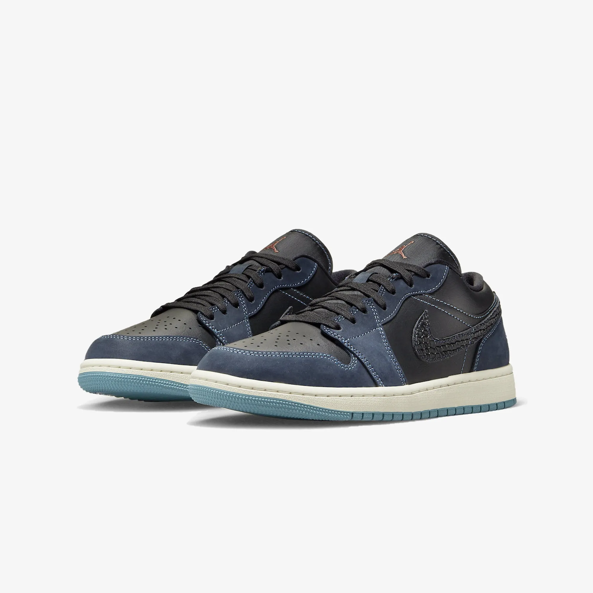 Jordan | WMN'S AIR JORDAN 1 LOW SE  { BLACK/BLACK-DARK OBSIDIAN-SAIL