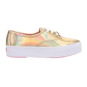 Keds x Barbie Point Metallic Leather Platform Sneakers