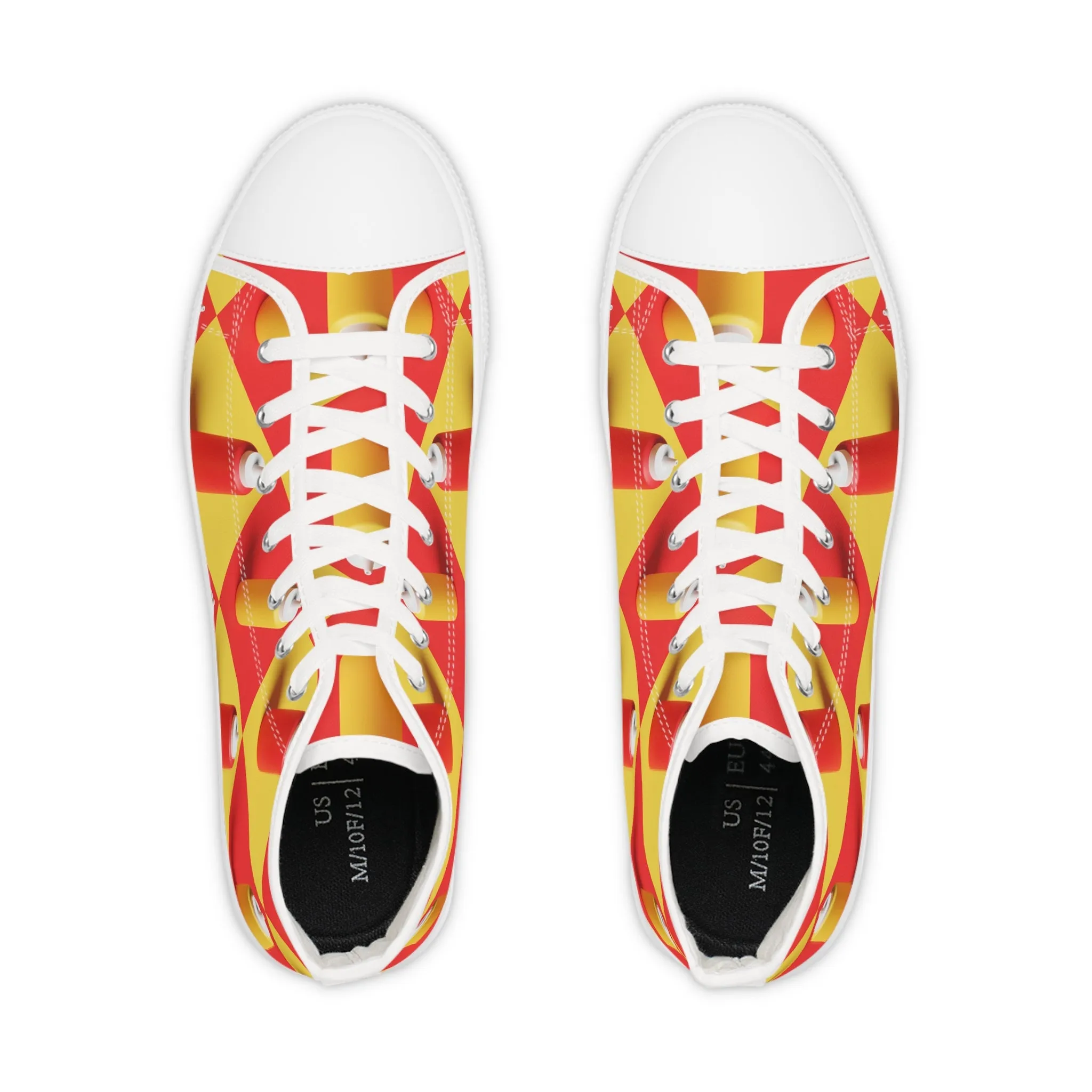 Ketchup and Mustard Men's High Top Sneakers