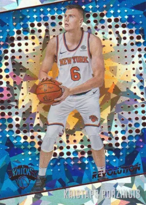 Kristaps Porzingis, Chinese New Year Cracked Ice, 2017-18 Panini Revolution Basketball