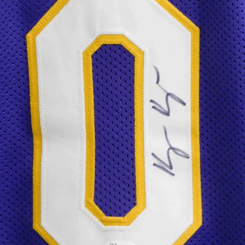 Kyle Kuzma Autographed Purple Pro Style Basketball Jersey JSA