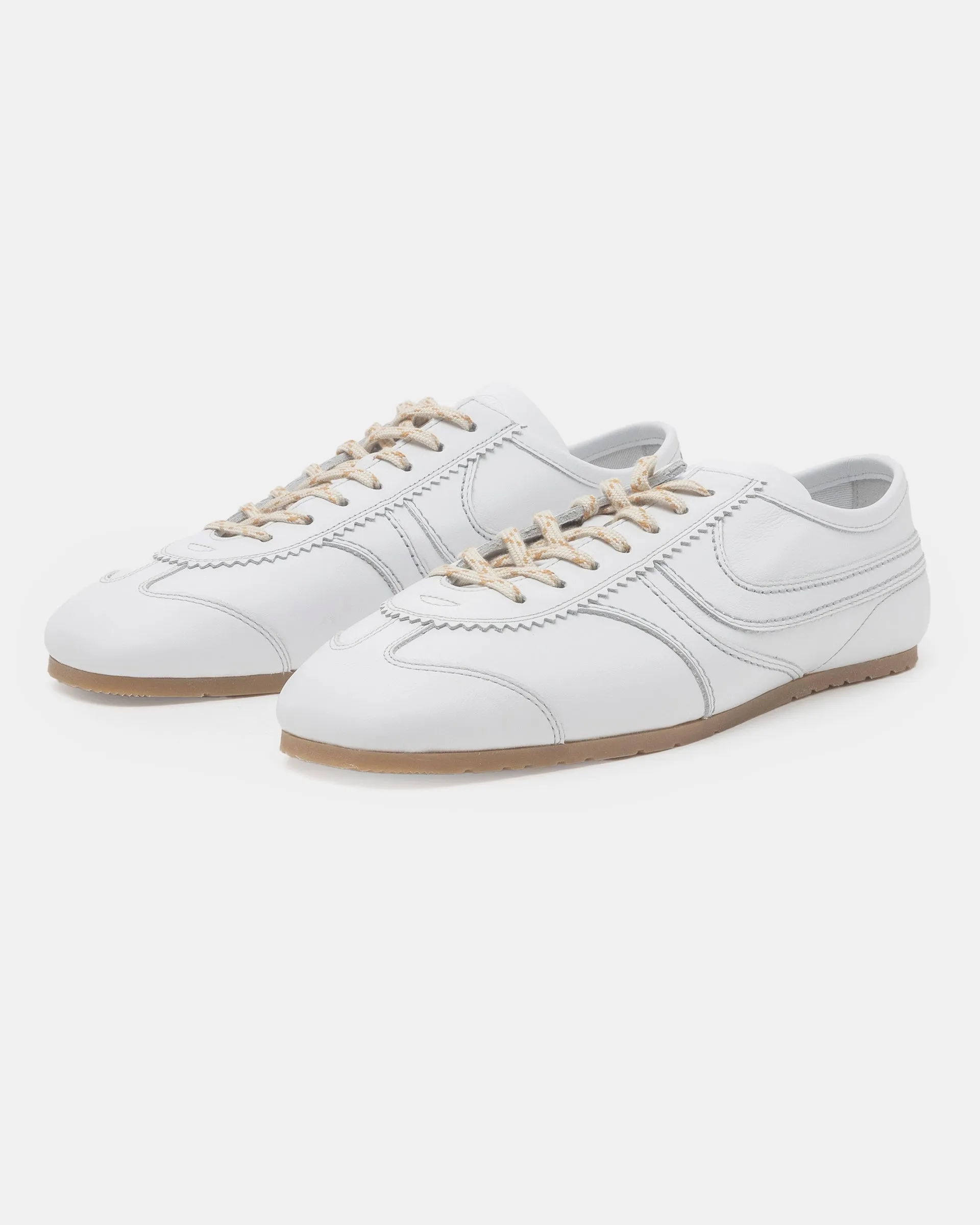 Leather Sneakers in White