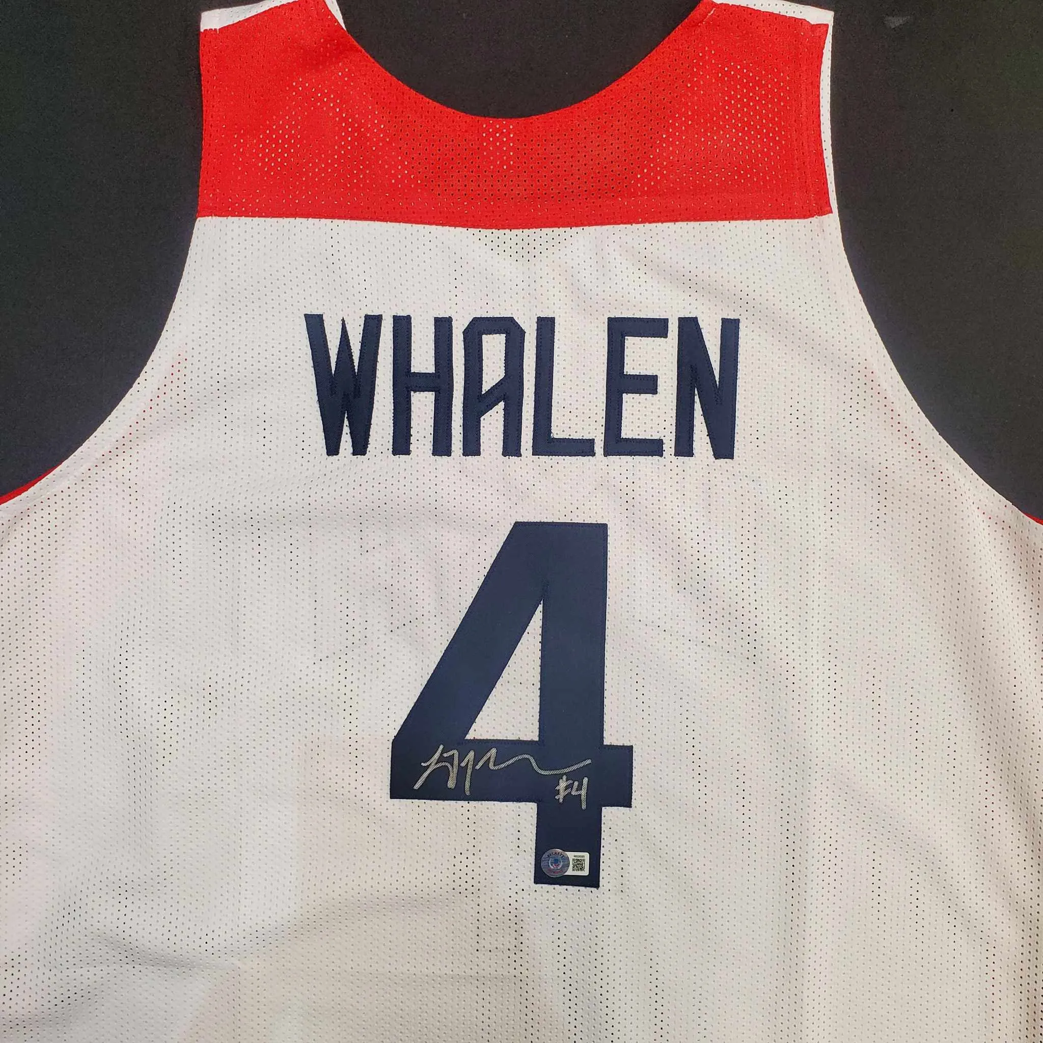 Lindsay Whalen Autographed White USA Pro-Style Jersey