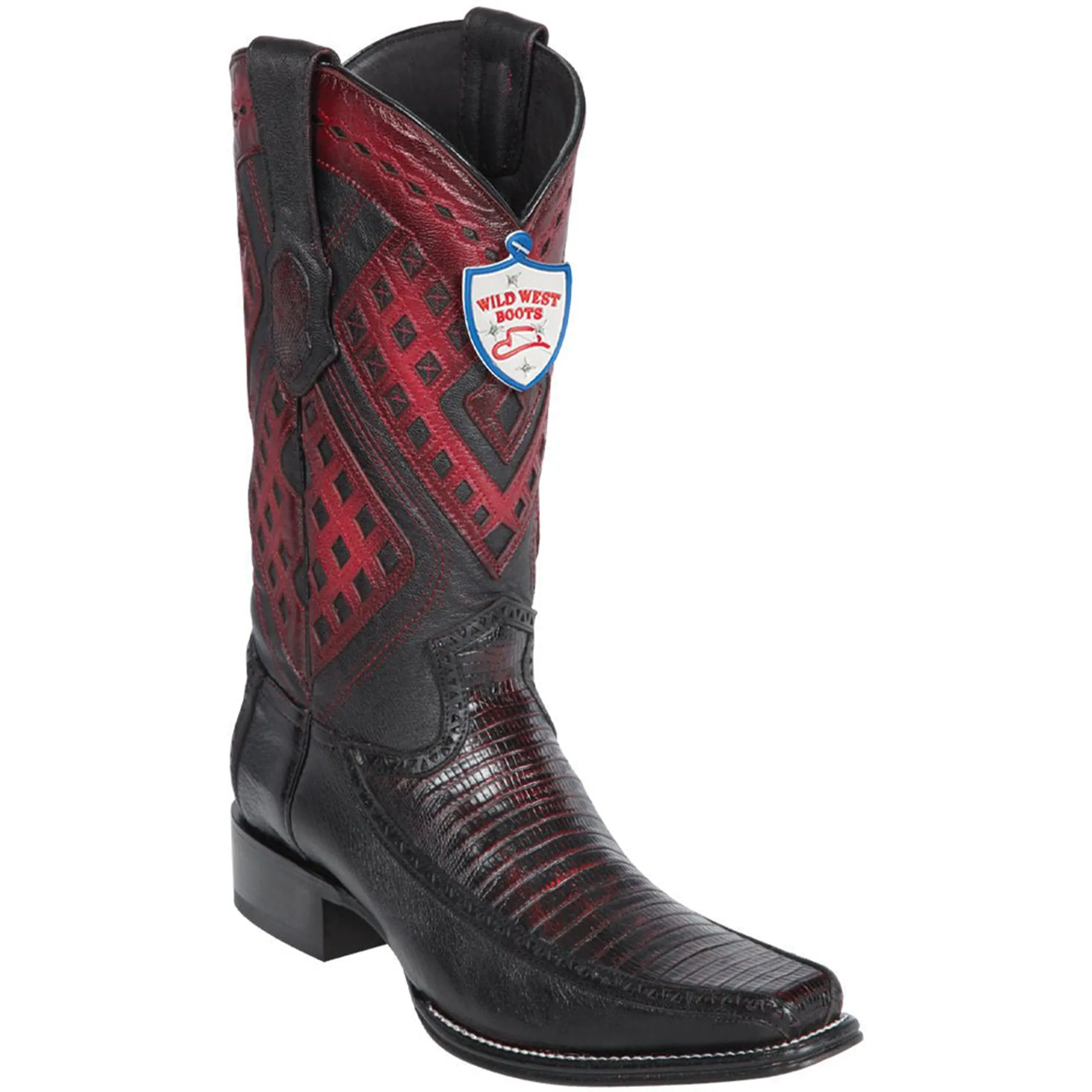 Lizard Mens Cowboy Boots European Toe