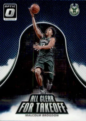 Malcolm Brogdon, All Clear for Takeoff, 2017-18 Panini Donruss Optic Basketball NBA