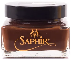 Medium Brown Cream Leather Shoe Polish Saphir Medaille d’Or Pommadier