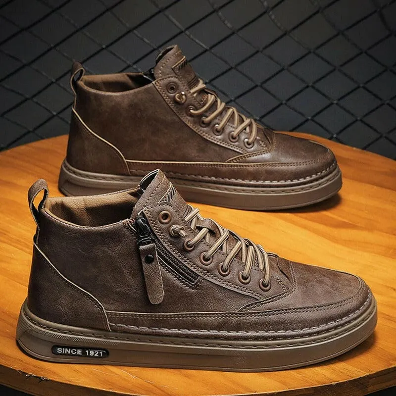 Mens High Top Casual Shoes for Trendy and Versatile Style