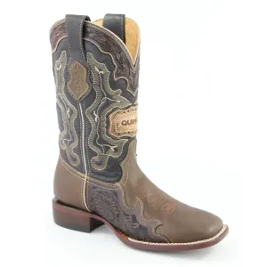 Mens Tooled Square Toe Boots