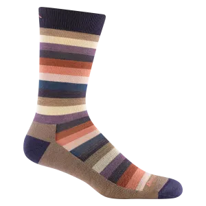 Merlin Stripe Crew Lightweight Lifestyle Sock w/ Cushion Socks (Men's) - D6113M