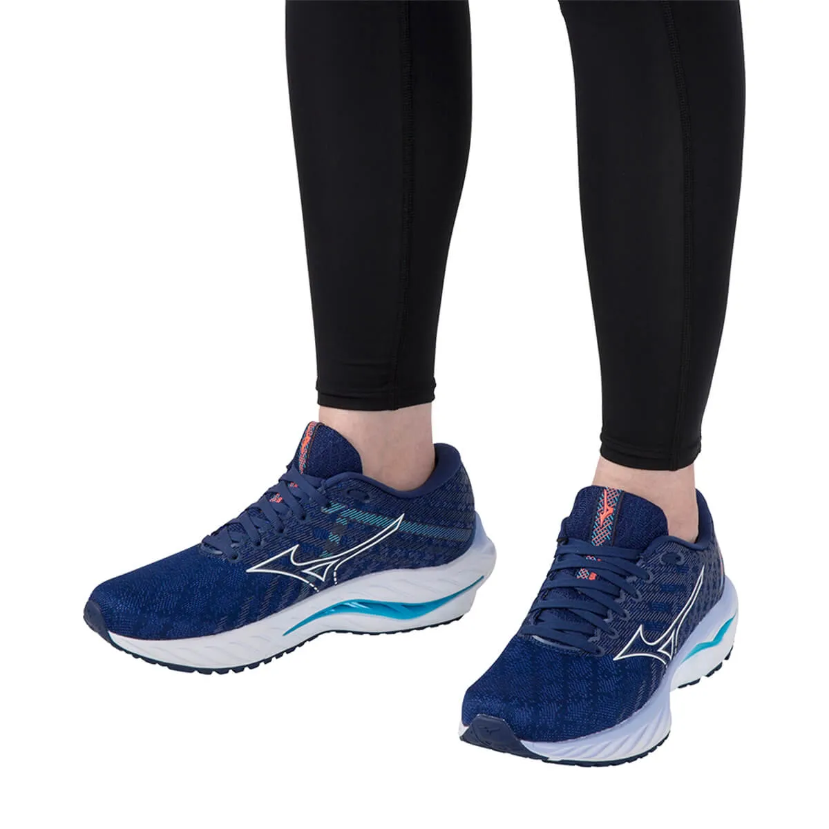 Mizuno Wave Inspire 19 Womens | Bdepth/white/aquarius